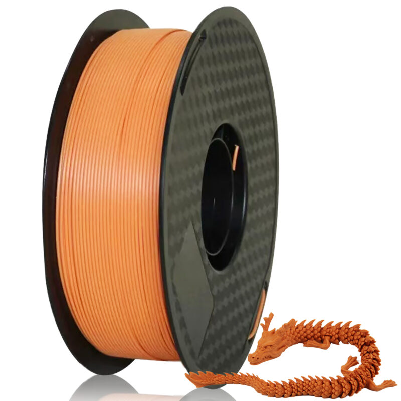 JIUFU Matte Orange PLA Plus 3D Printer Filament 1.75mm,Dimensional Accuracy +/- 0.02mm,1kg(2.2Ib) Spool,Fit FDM 3D Printer,1-Pack