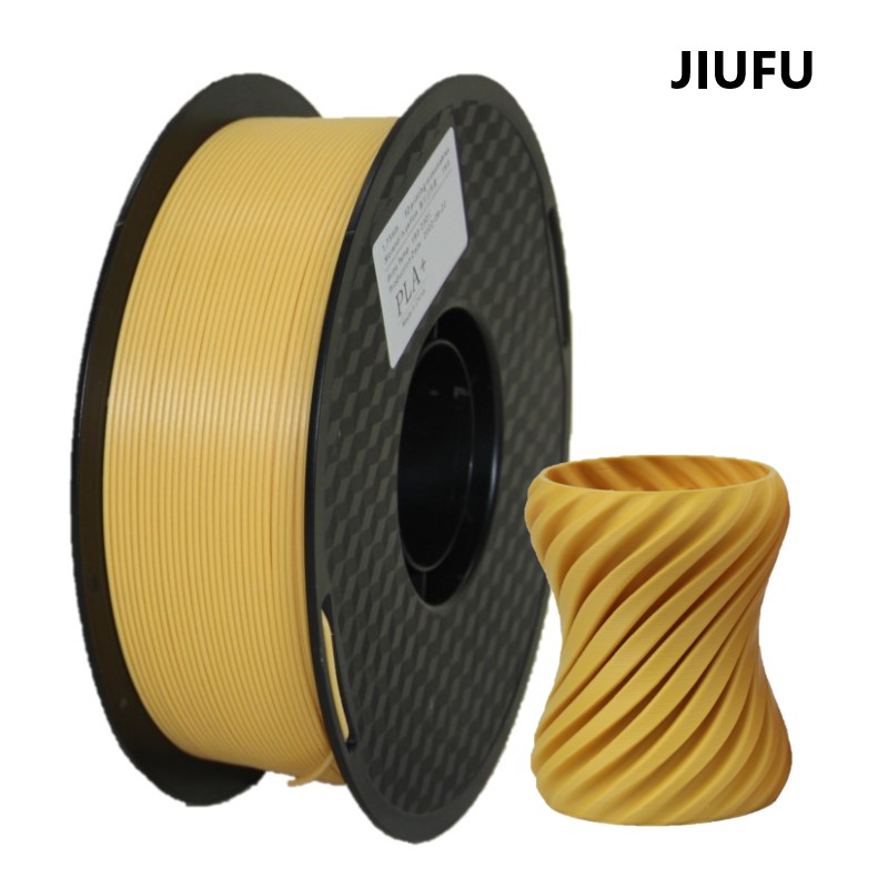 JIUFU Matte Yellow PLA Plus 3D Printer Filament 1.75mm,Dimensional Accuracy +/- 0.02mm,1kg(2.2Ib) Spool,Fit FDM 3D Printer,1-Pack